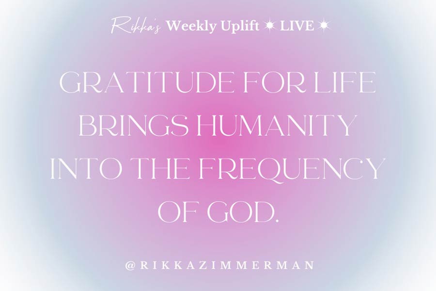 Read more about the article Gratitude for Life Brings Humanity Into the Frequency of God